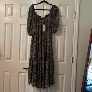 CJLA Boho Western Floral Maxi Dress Medium NWT